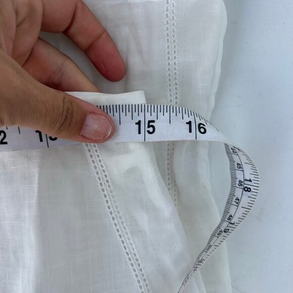 SIR The Label Pierre Maxi Skirt Sheer Long Cover-Up White Cottage Size 1 US 4 - Picture 10 of 10